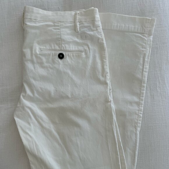 Stone Island mens white pants authentic size 34 cotton stretch cp - Picture 2 of 7